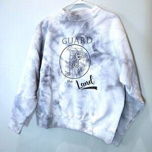 NWOT Cleveland Guard the Land Tie-Dyed Cotton Sweatshirt Size L
